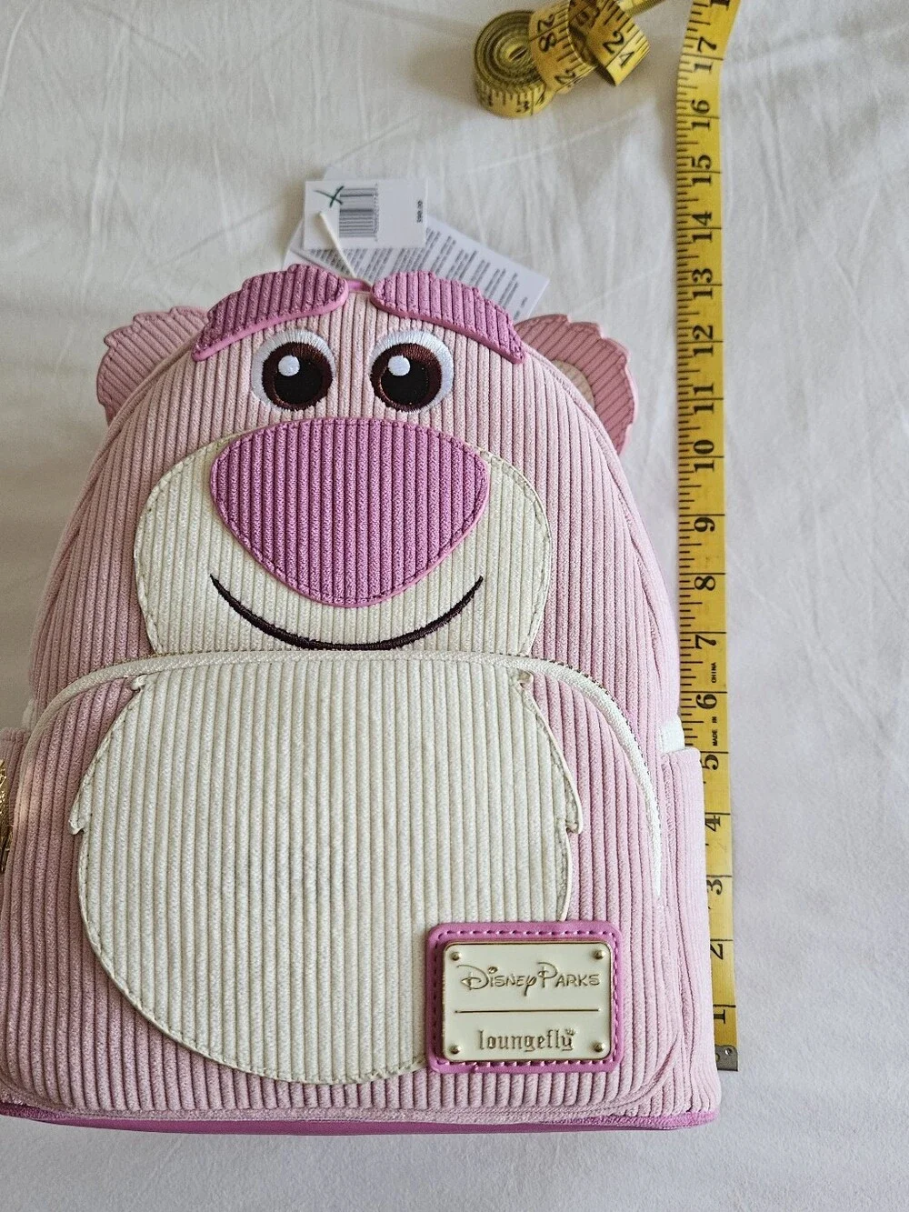 Disney Parks Loungefly Toy Story Lotso Pastel Corduroy Mini Backpack Scented New